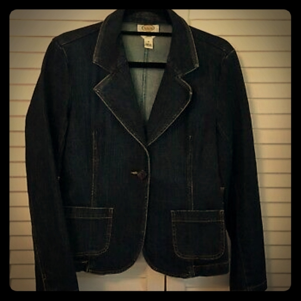 Talbots Stretch Denim Blazer, Jean Jacket